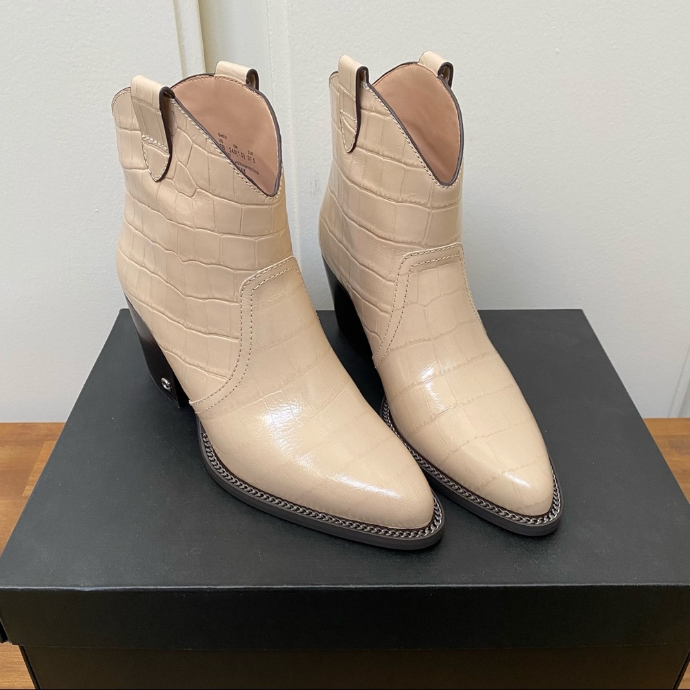Coach Paige Western Bootie with Croc-embossed
